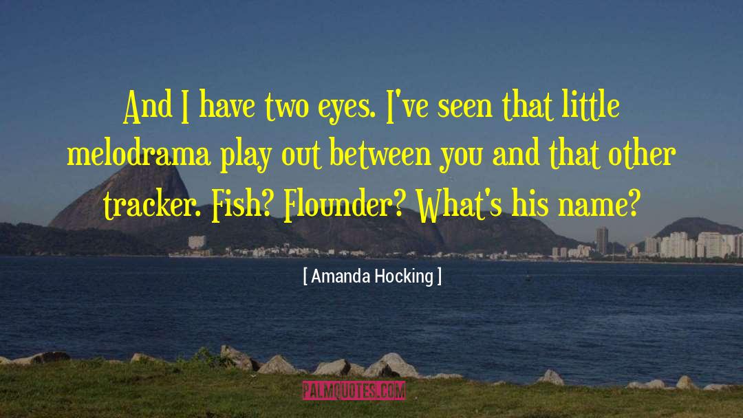 Amanda Hocking Quotes: And I have two eyes.