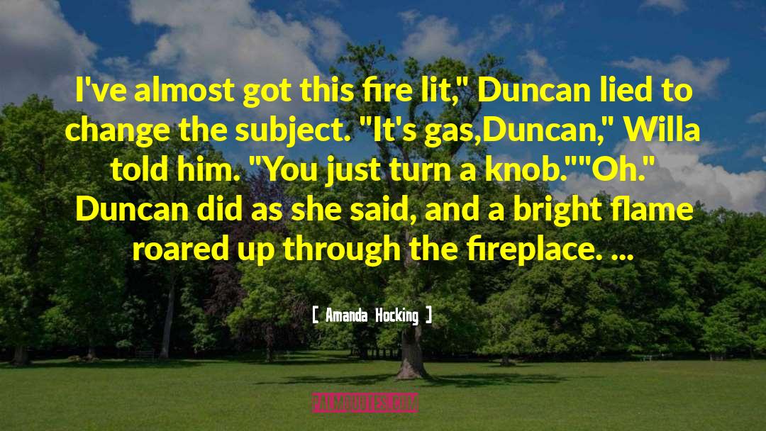 Amanda Hocking Quotes: I've almost got this fire