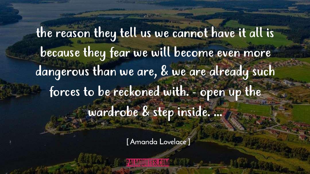 Amanda Lovelace Quotes: the reason they tell us