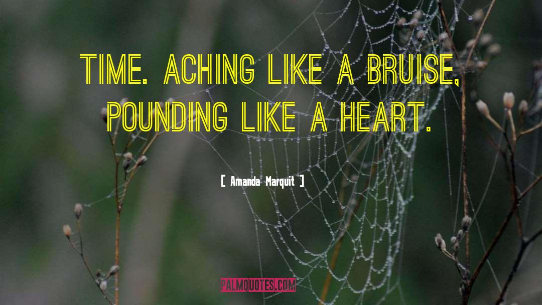 Amanda Marquit Quotes: Time. Aching like a bruise,