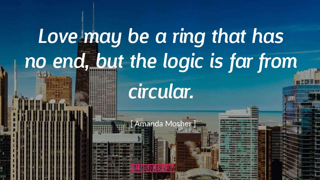 Amanda Mosher Quotes: Love may be a ring