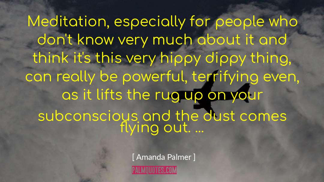 Amanda Palmer Quotes: Meditation, especially for people who