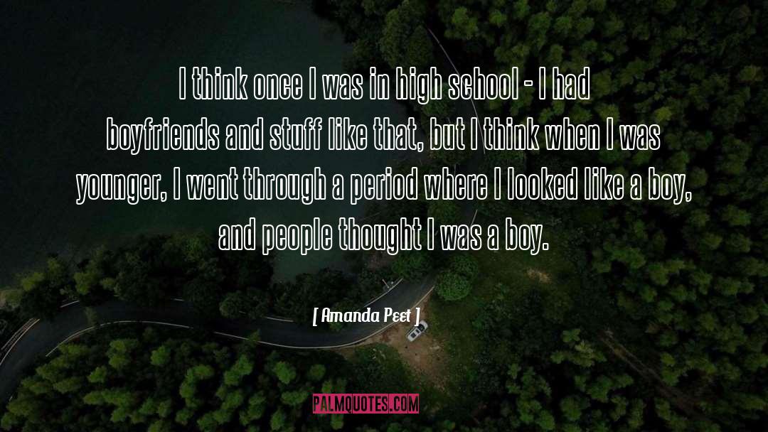 Amanda Peet Quotes: I think once I was