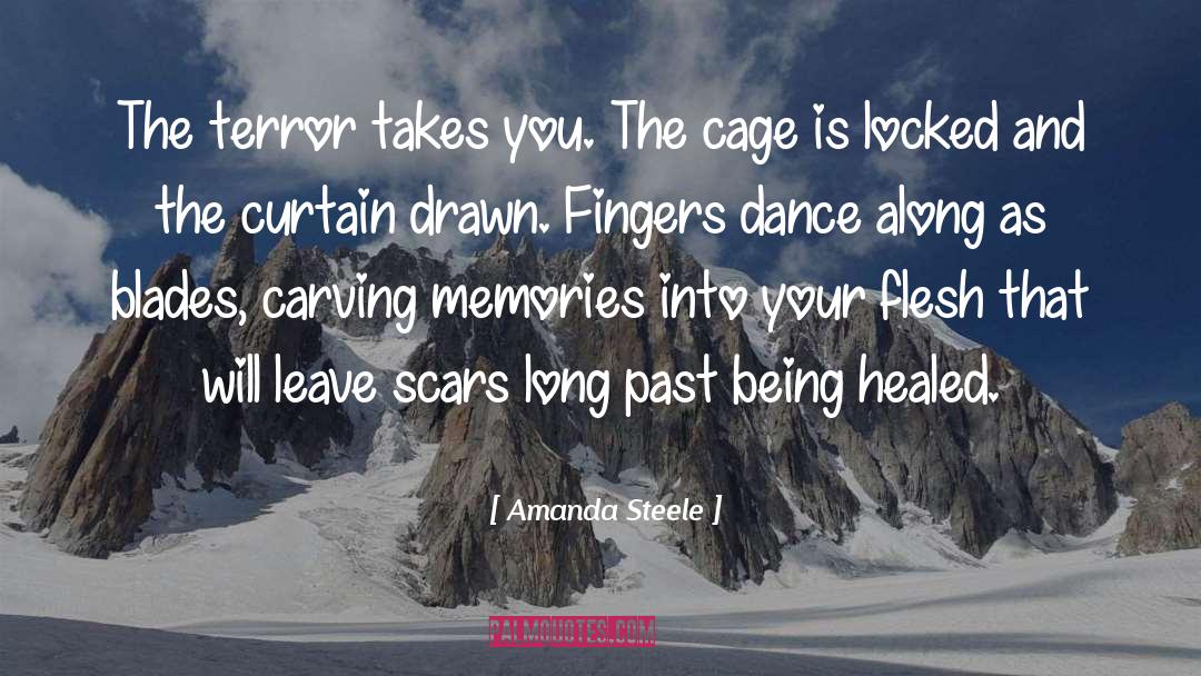 Amanda Steele Quotes: The terror takes you. The
