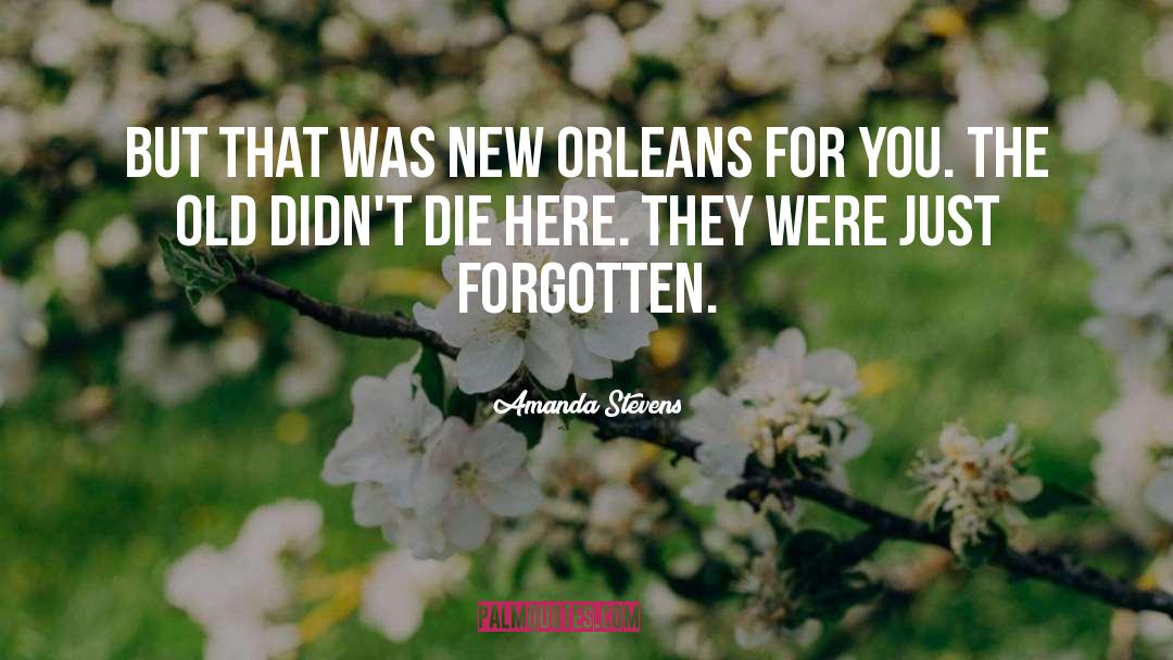 Amanda Stevens Quotes: But that was New Orleans