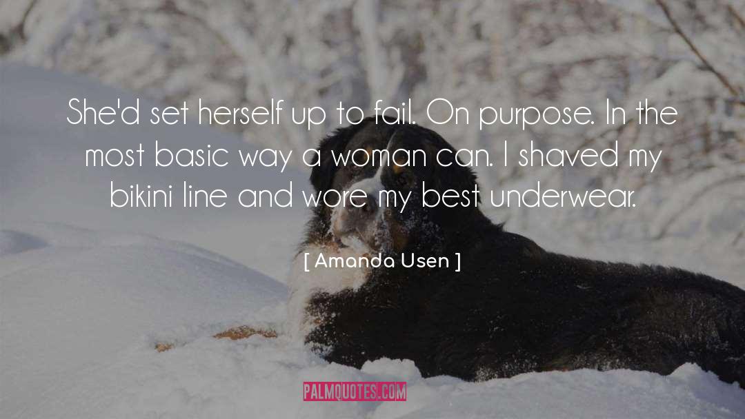 Amanda Usen Quotes: She'd set herself up to