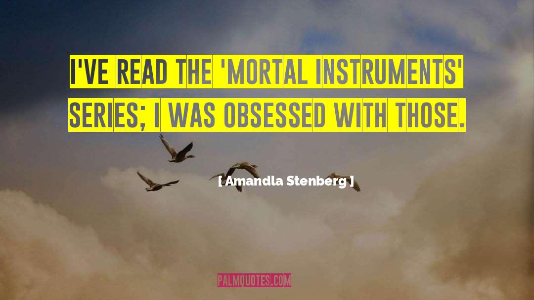 Amandla Stenberg Quotes: I've read the 'Mortal Instruments'