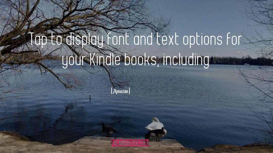 Amazon Quotes: Tap to display font and