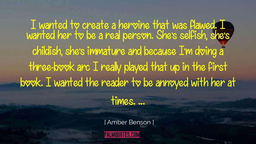 Amber Benson Quotes: I wanted to create a