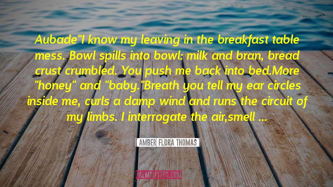 Amber Flora Thomas Quotes: Aubade