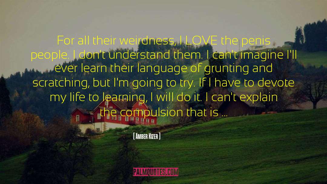 Amber Kizer Quotes: For all their weirdness, I