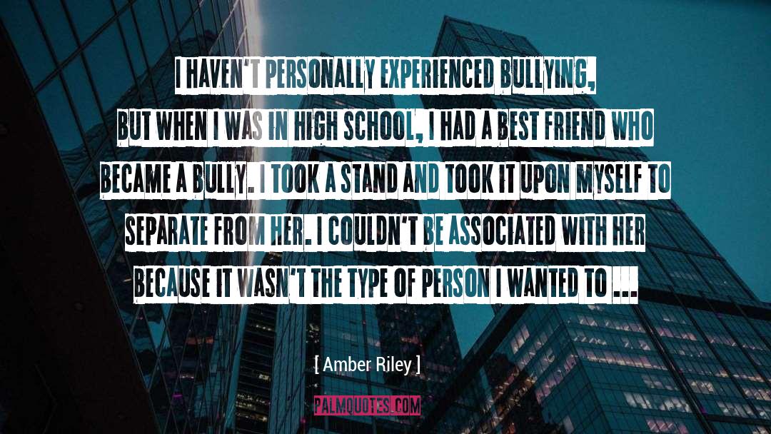 Amber Riley Quotes: I haven't personally experienced bullying,