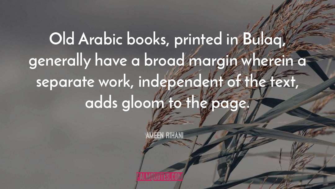 Ameen Rihani Quotes: Old Arabic books, printed in