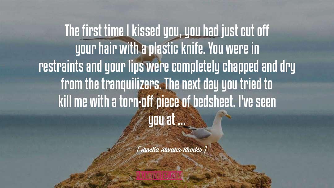 Amelia Atwater-Rhodes Quotes: The first time I kissed