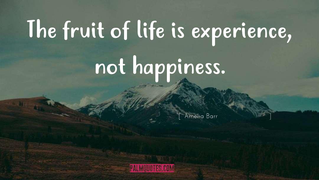 Amelia Barr Quotes: The fruit of life is