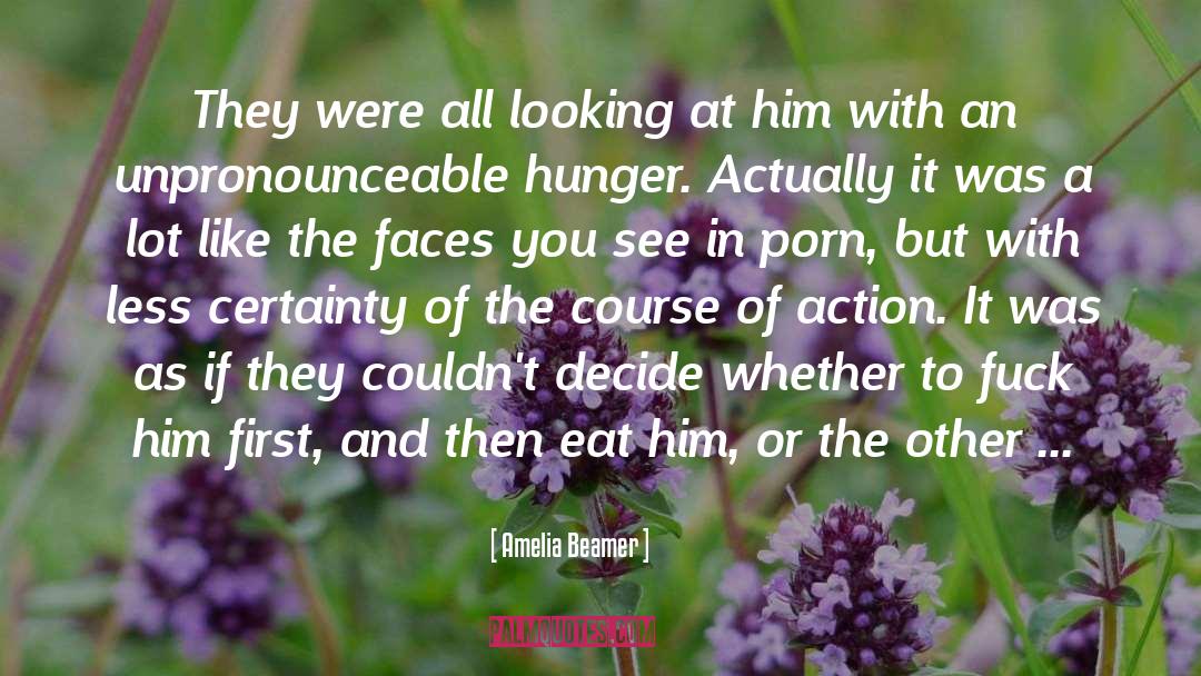Amelia Beamer Quotes: They were all looking at