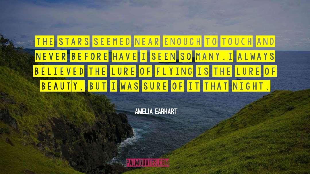 Amelia Earhart Quotes: The stars seemed near enough