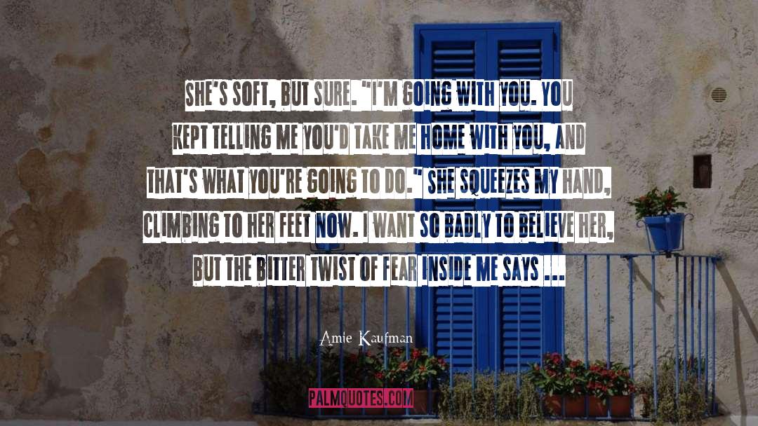 Amie Kaufman Quotes: She's soft, but sure. 