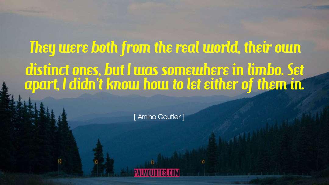 Amina Gautier Quotes: They were both from the