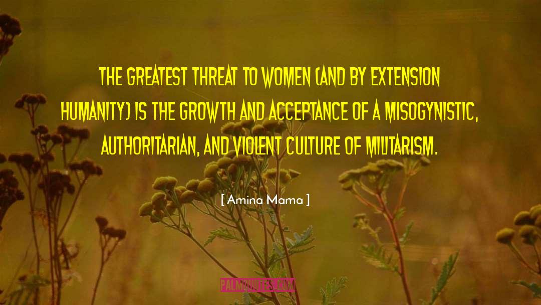 Amina Mama Quotes: The greatest threat to women