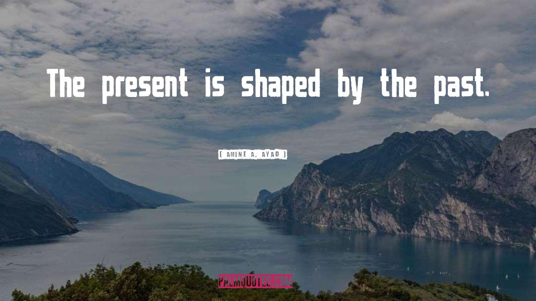 Amine A. Ayad Quotes: The present is shaped by