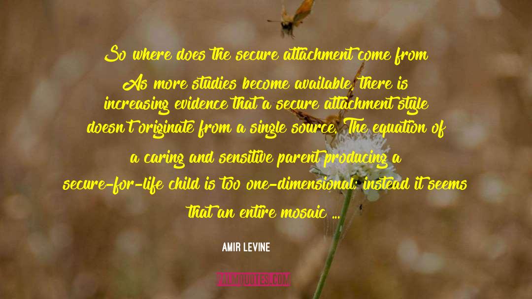 Amir Levine Quotes: So where does the secure