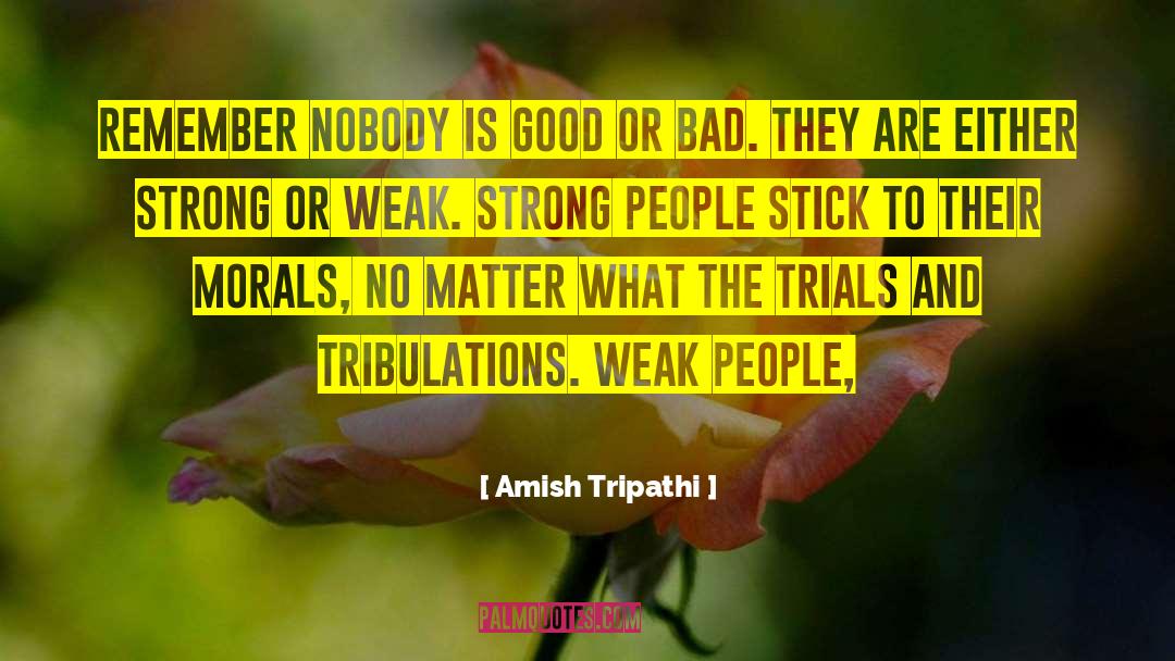 Amish Tripathi Quotes: Remember nobody is good or