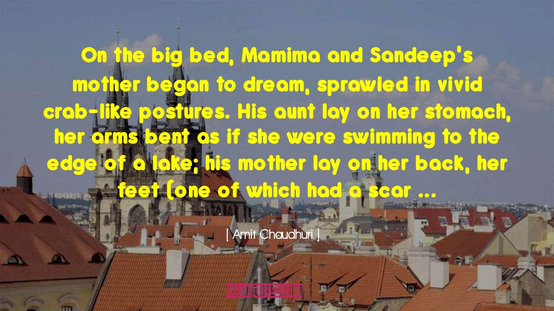 Amit Chaudhuri Quotes: On the big bed, Mamima
