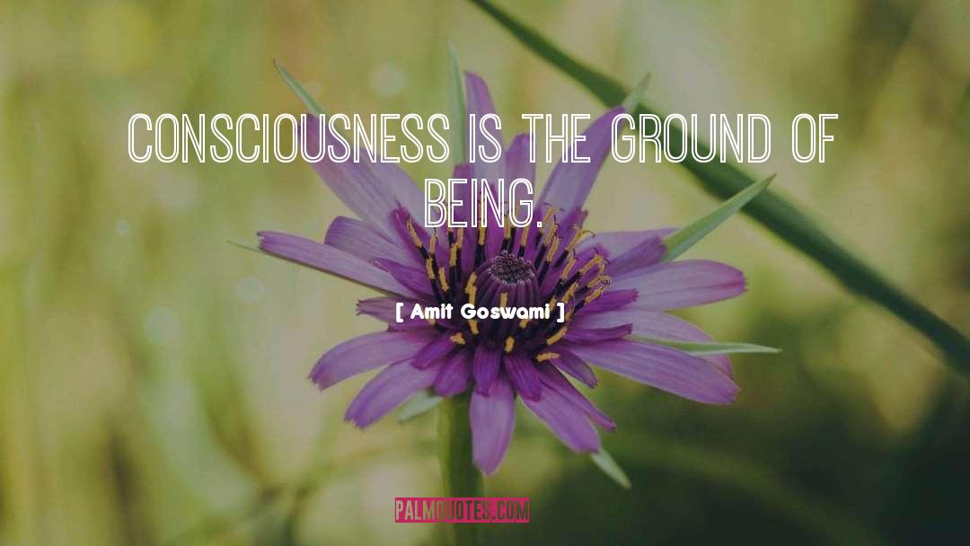 Amit Goswami Quotes: Consciousness is the ground of
