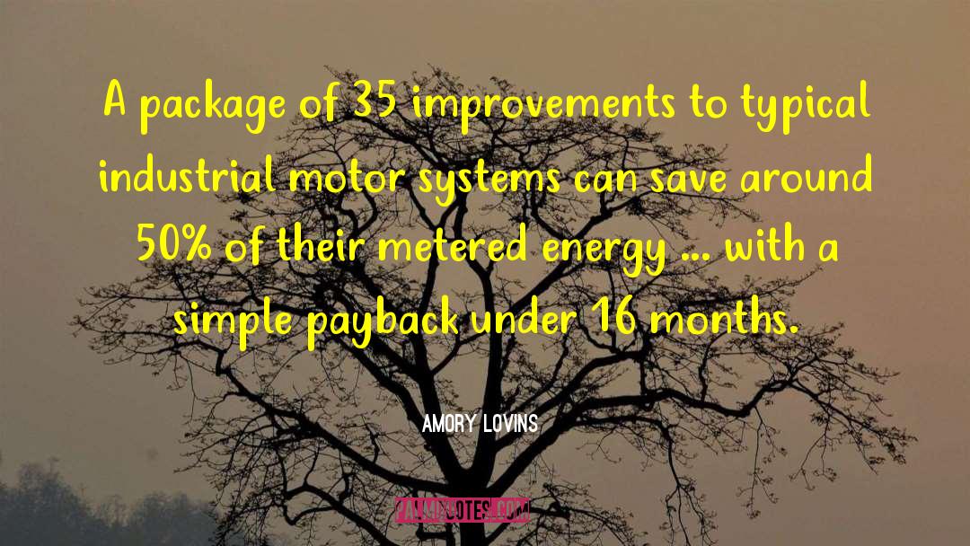 Amory Lovins Quotes: A package of 35 improvements