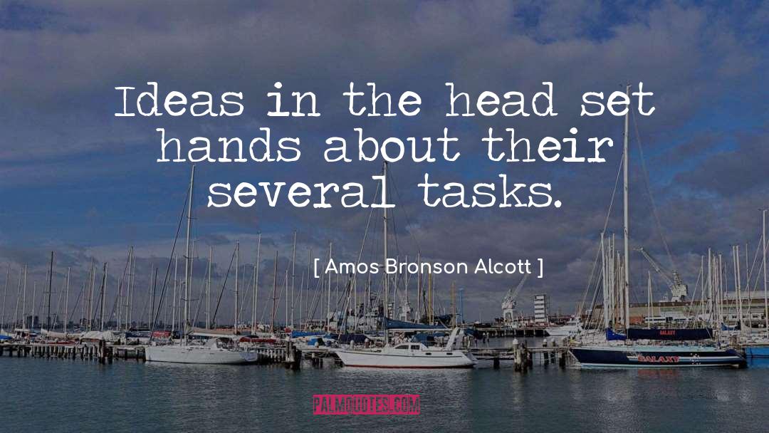 Amos Bronson Alcott Quotes: Ideas in the head set
