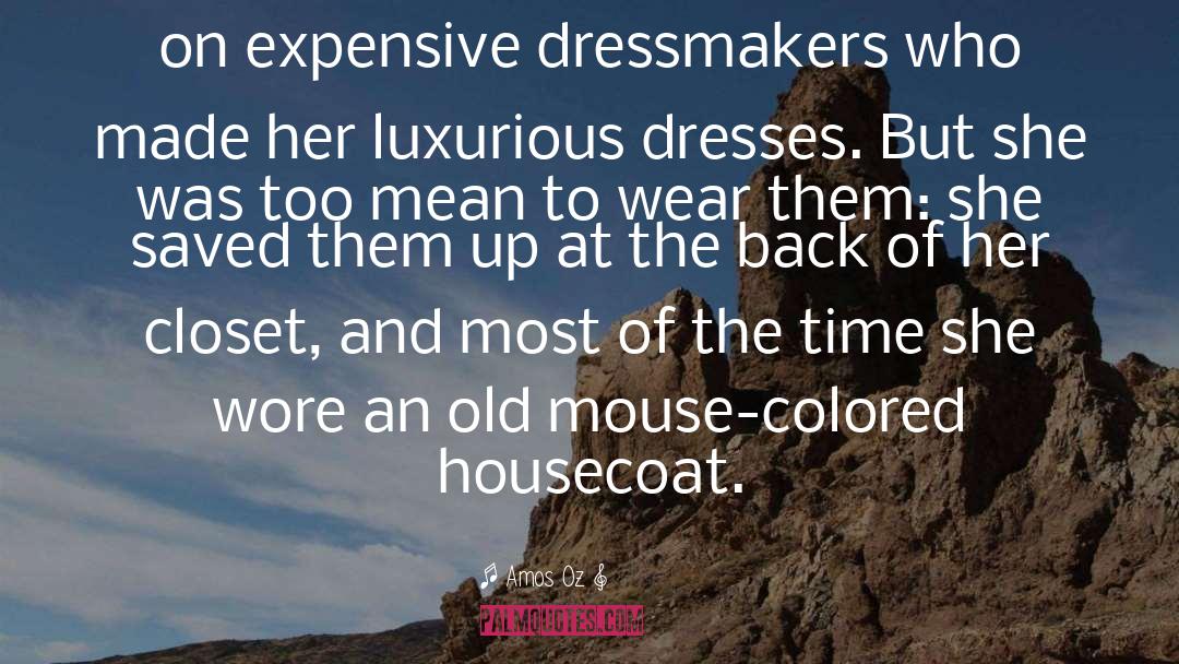 Amos Oz Quotes: on expensive dressmakers who made