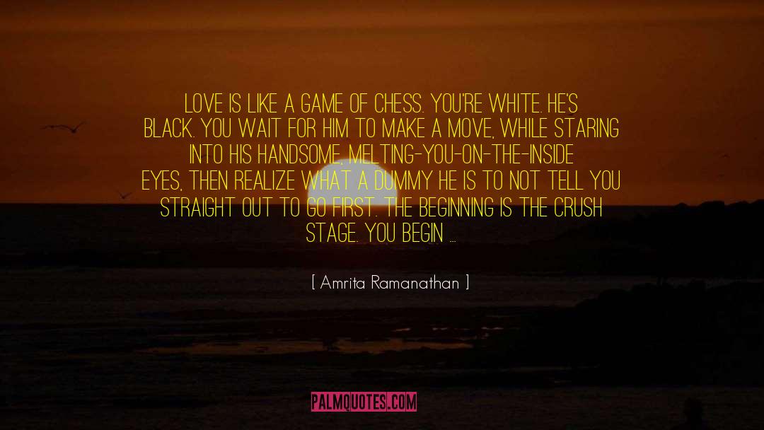 Amrita Ramanathan Quotes: Love is like a game