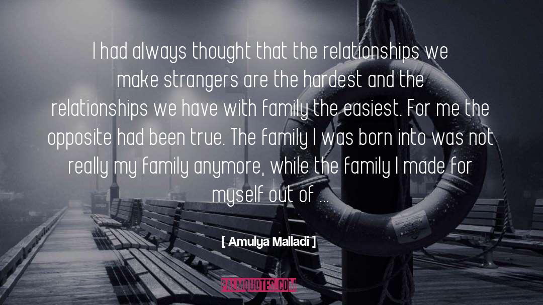 Amulya Malladi Quotes: I had always thought that