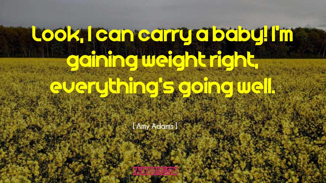 Amy Adams Quotes: Look, I can carry a