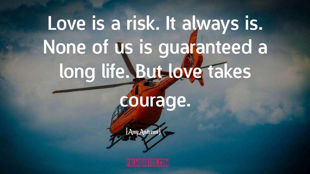 Amy Andrews Quotes: Love is a risk. It