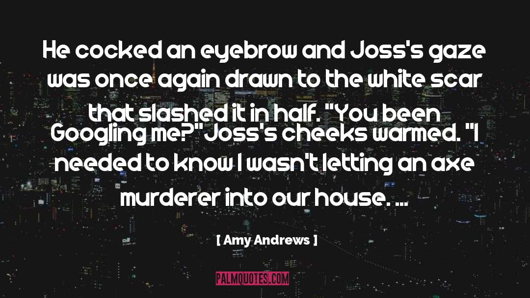 Amy Andrews Quotes: He cocked an eyebrow and