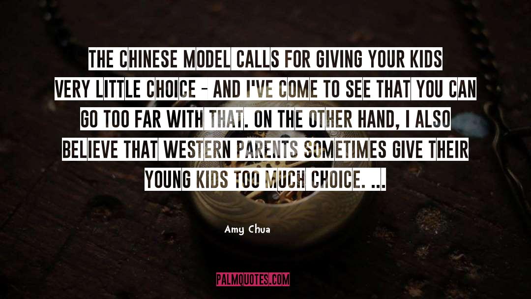 Amy Chua Quotes: The Chinese model calls for