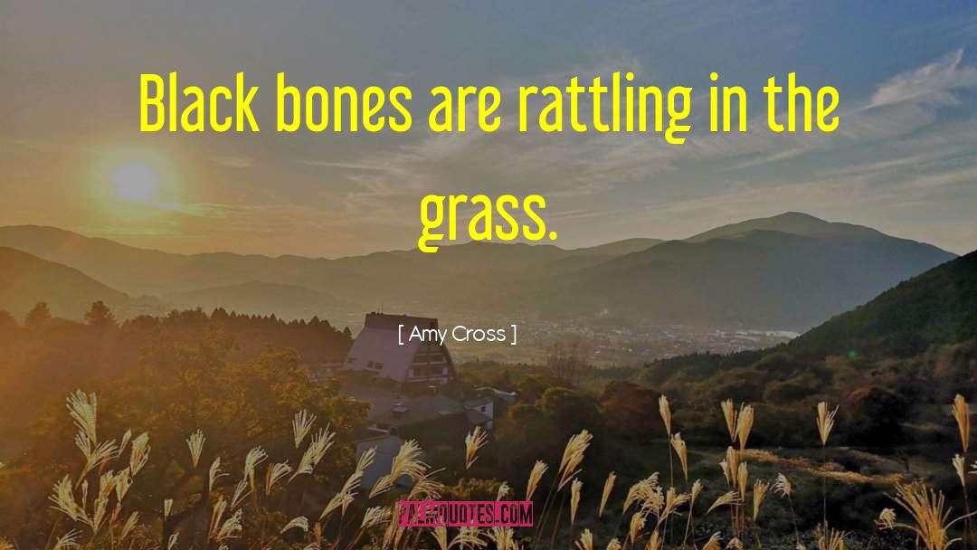Amy Cross Quotes: Black bones are rattling in