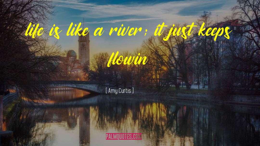 Amy Curtis Quotes: life is like a river;