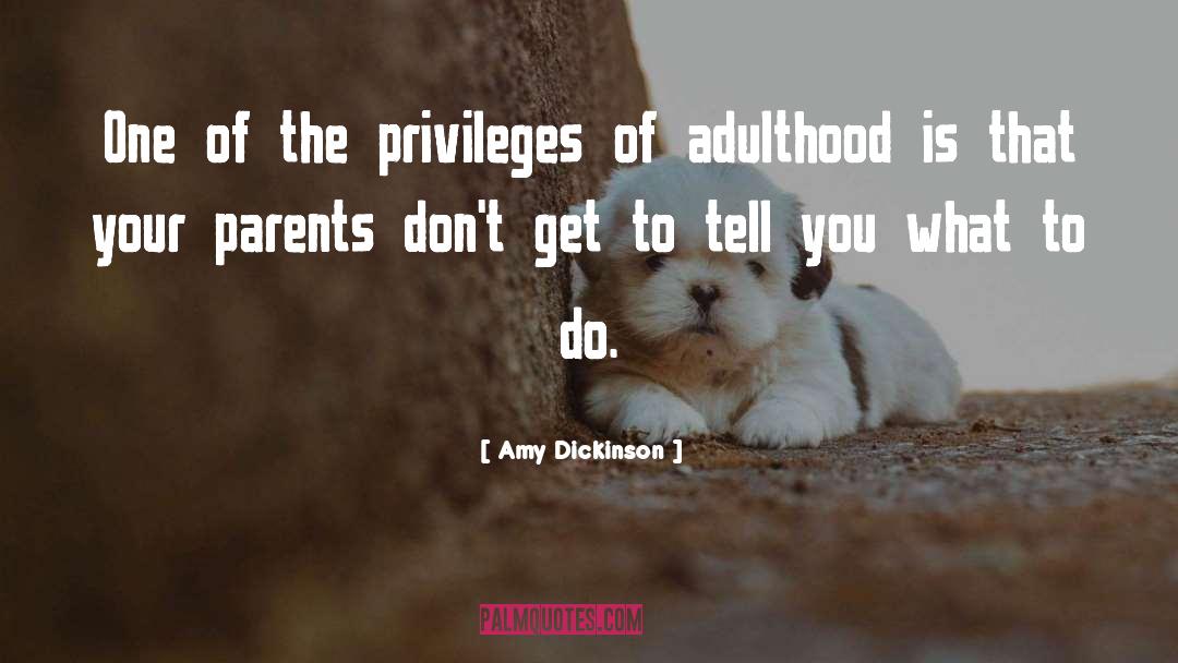 Amy Dickinson Quotes: One of the privileges of