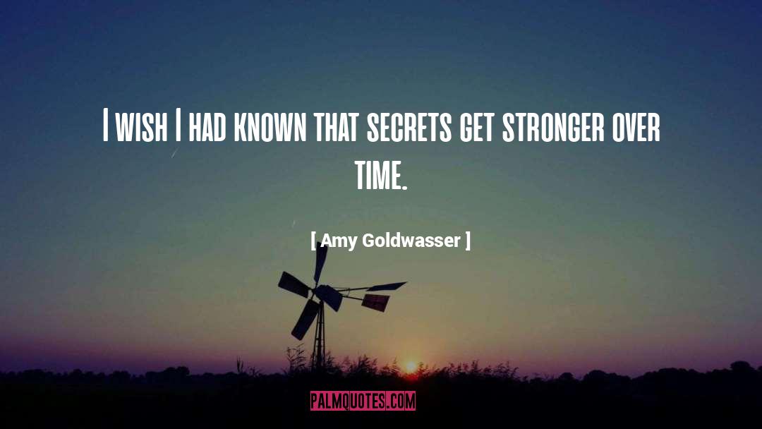 Amy Goldwasser Quotes: I wish I had known