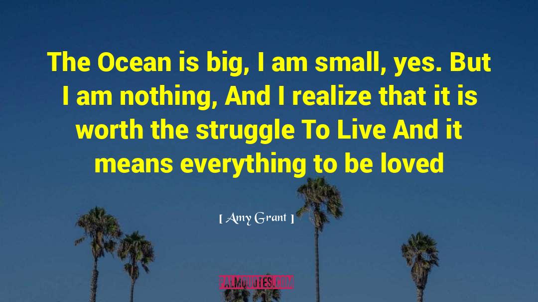 Amy Grant Quotes: The Ocean is big,<br />