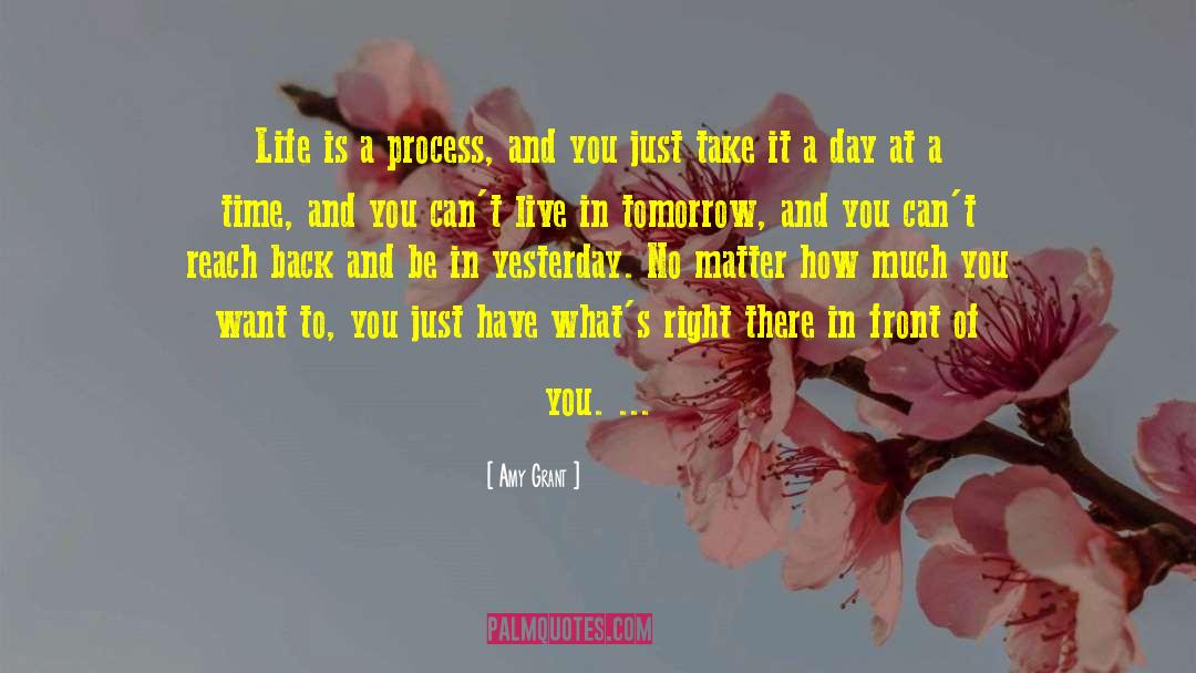 Amy Grant Quotes: Life is a process, and