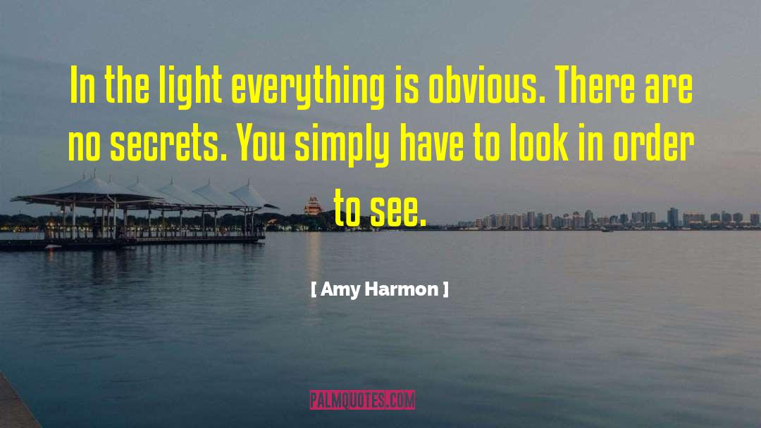 Amy Harmon Quotes: In the light everything is