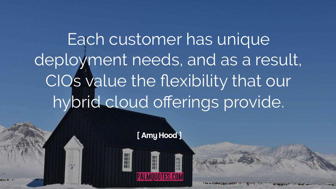 Amy Hood Quotes: Each customer has unique deployment