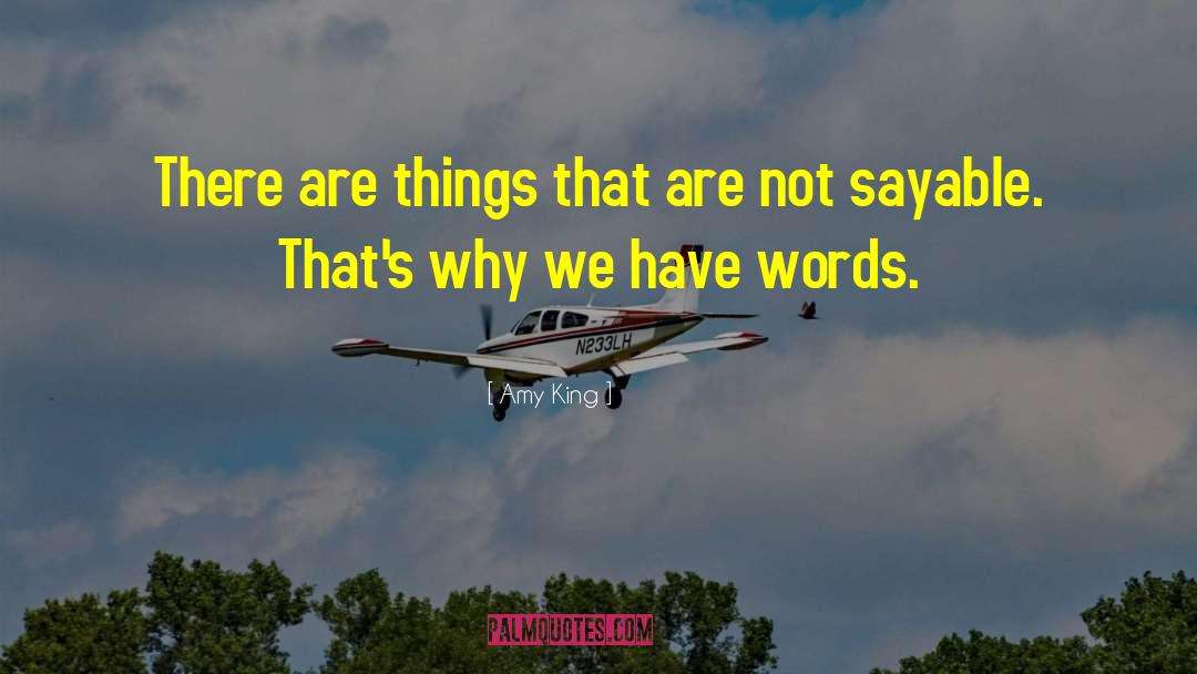 Amy King Quotes: There are things that are