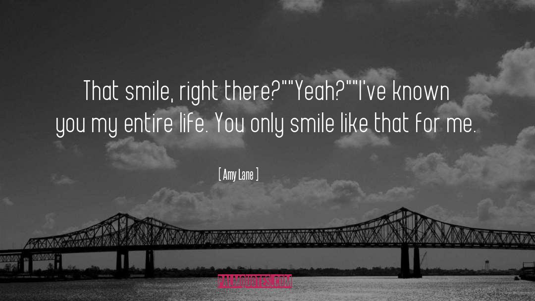 Amy Lane Quotes: That smile, right there?