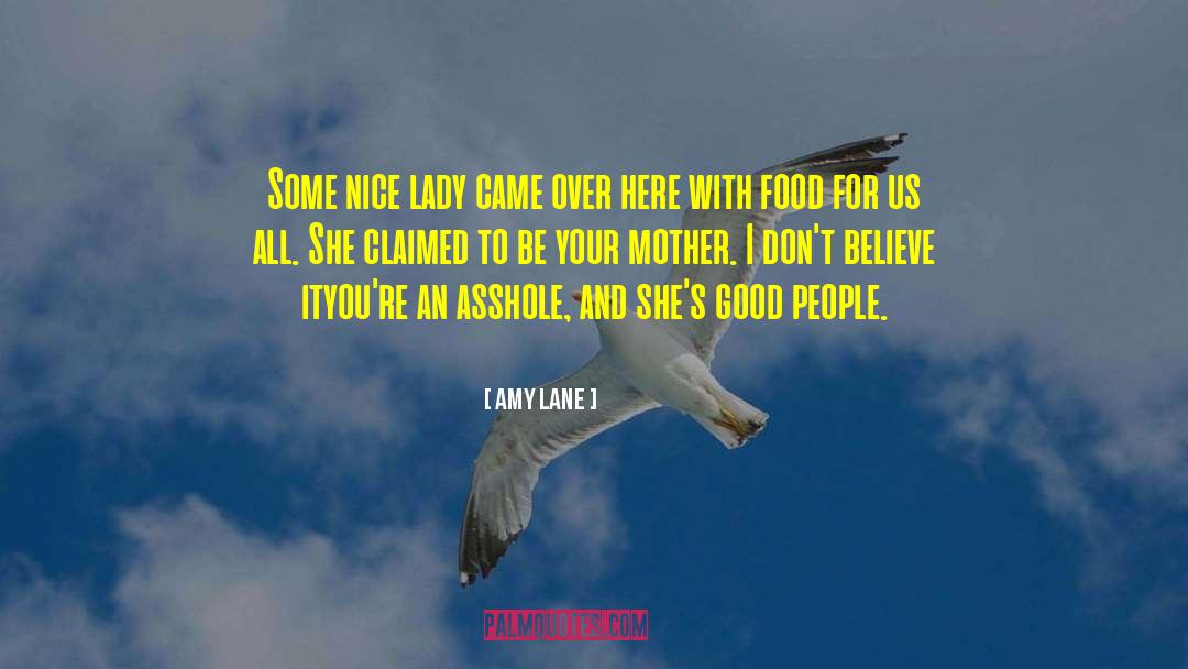 Amy Lane Quotes: Some nice lady came over