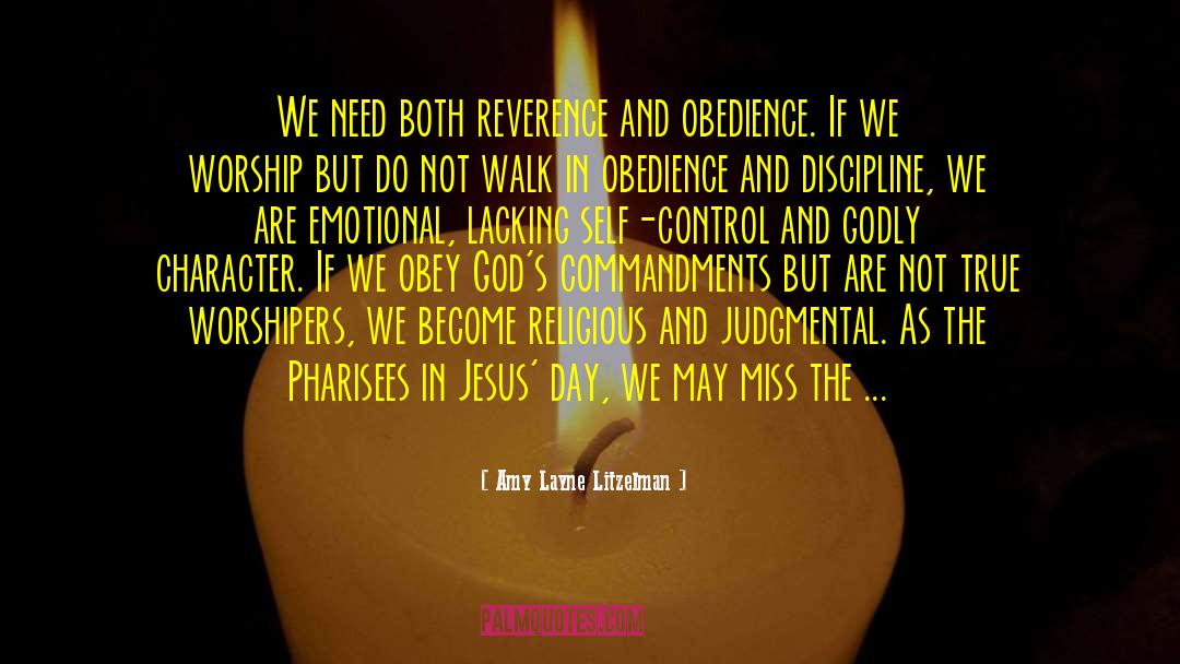 Amy Layne Litzelman Quotes: We need both reverence and